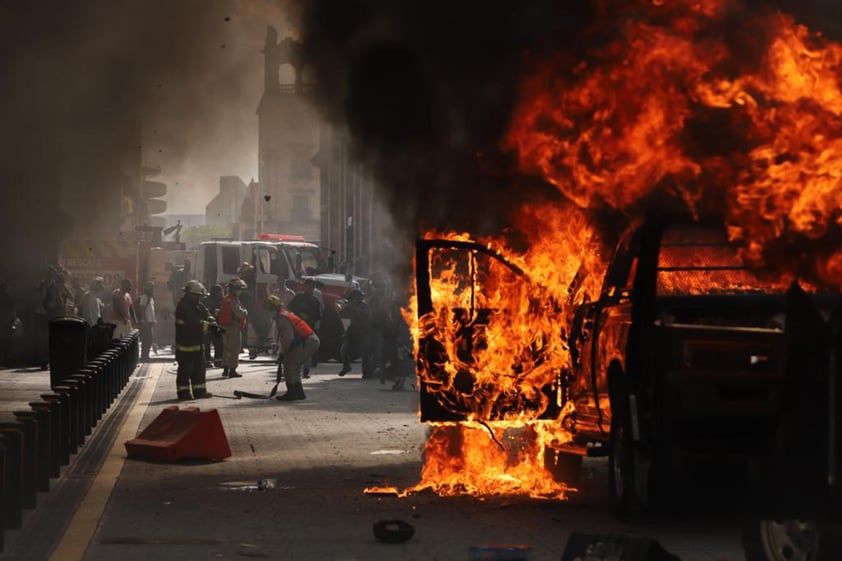 Protestan por homicidio de Giovanni López en Jalisco