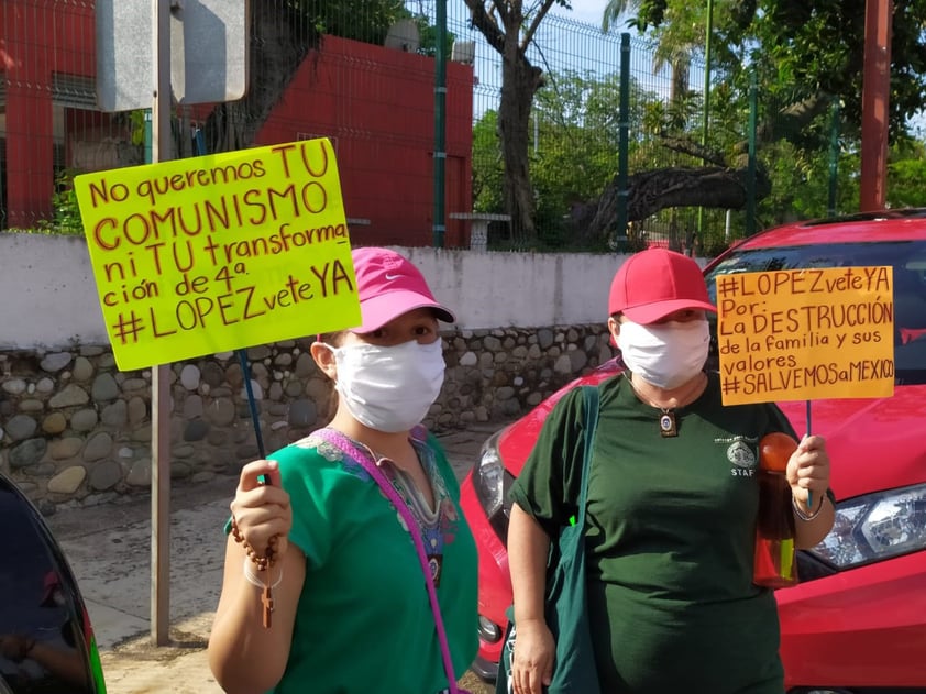 Ciudadanos protestan en diversos puntos de México en contra de AMLO