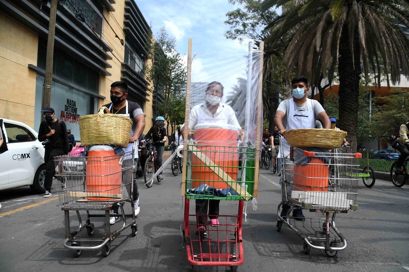 Manifestación triciclos CDMX 