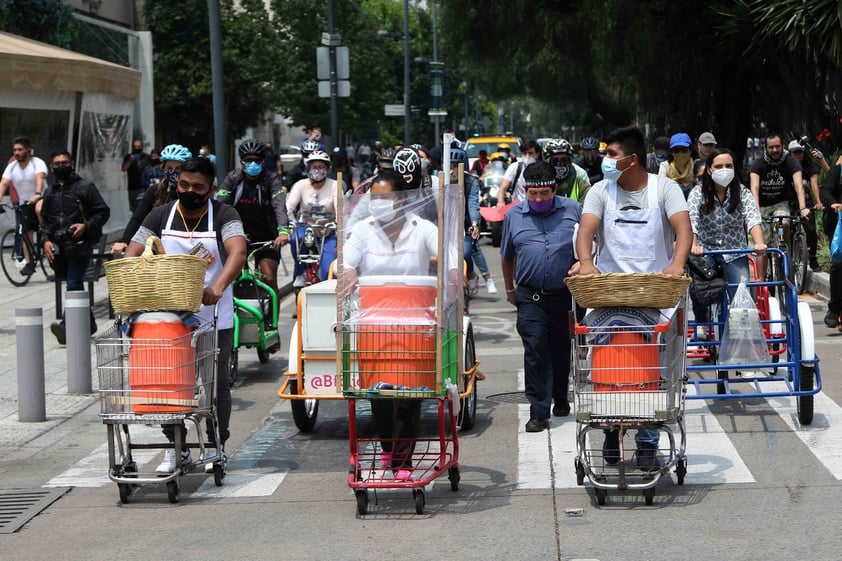 Manifestación triciclos CDMX 