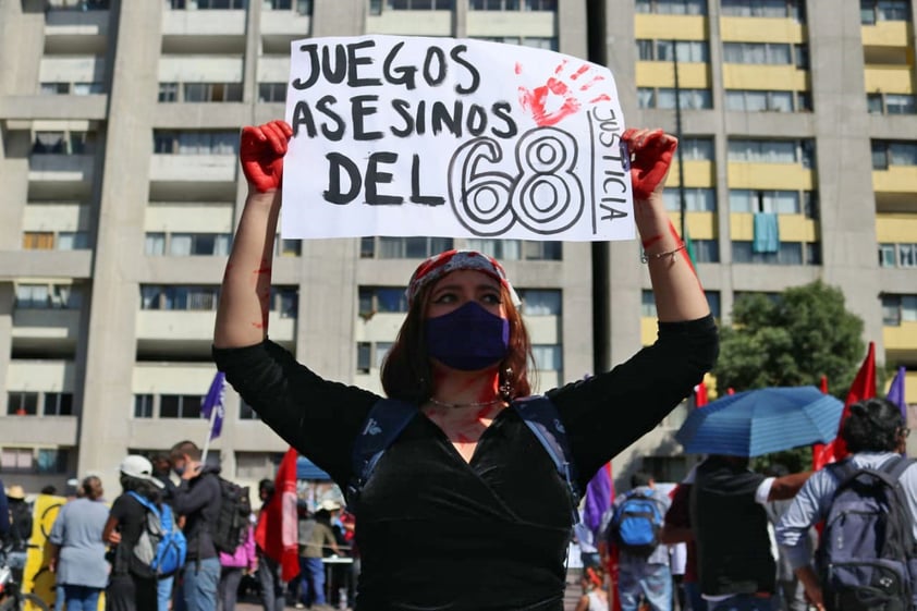 Marcha del 2 de octubre deja saldo de seis lesionados en CDMX