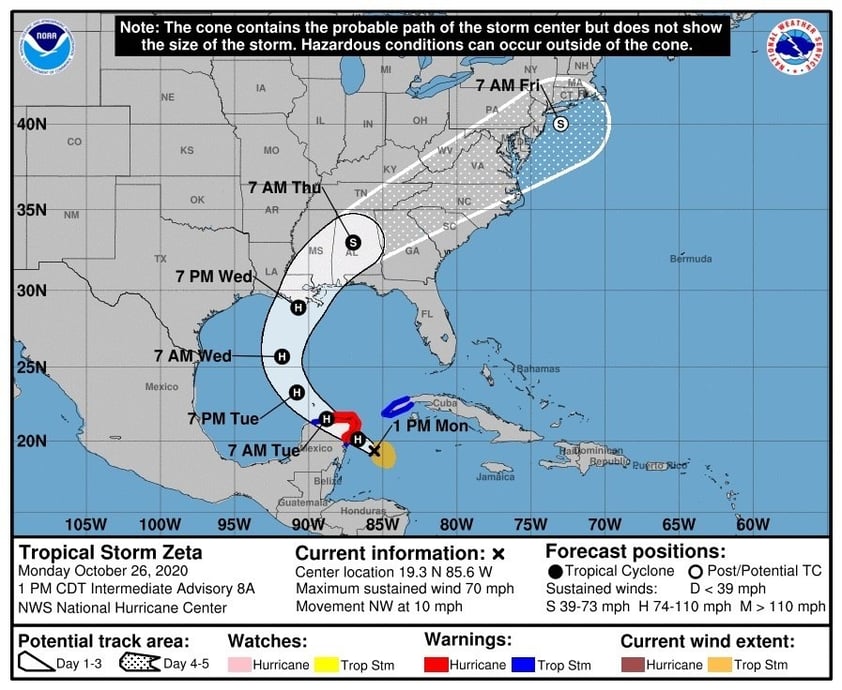 Resiente Caribe mexicano paso del huracán 'Zeta'