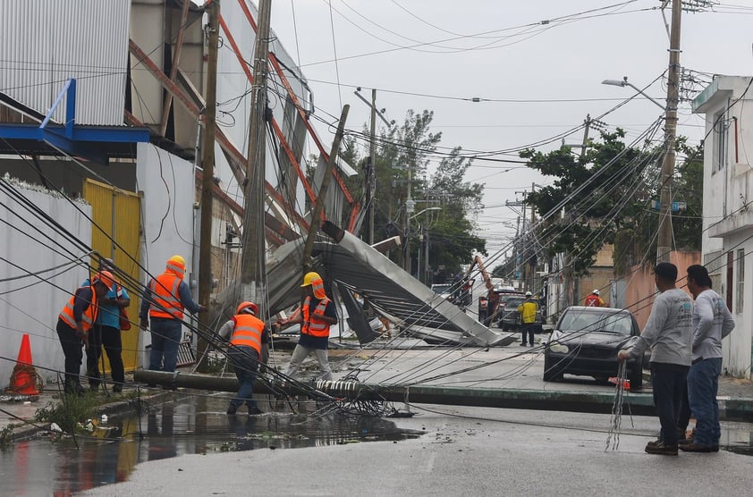 Resiente Caribe mexicano paso del huracán 'Zeta'