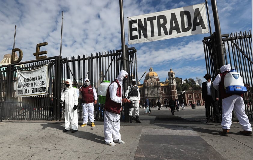 Basílica de Guadalupe reúne filas de feligreses previo a cierre del templo