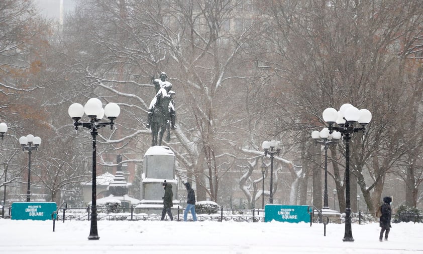 En algunas zonas del norte del estado se llegó a acumular más de un metro de nieve, según las autoridades.