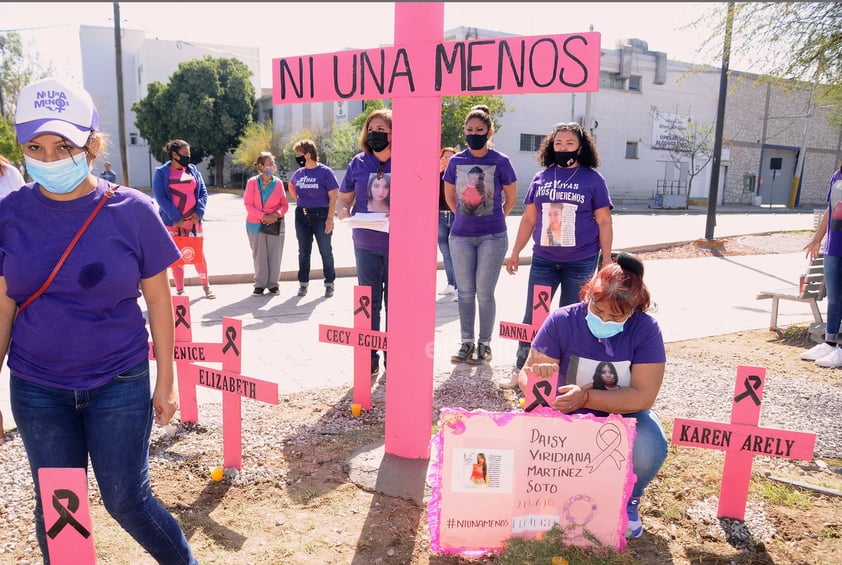 Protestan madres en Torreón; acusan impunidad en feminicidios