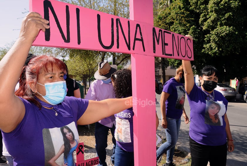 Protestan madres en Torreón; acusan impunidad en feminicidios