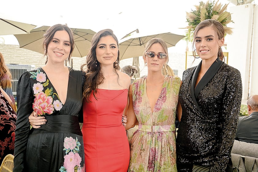 Andrea, Romina, Mariajose y Bárbara. Celebran unión matrimonial de Said Chaman y Luisa Bracho.