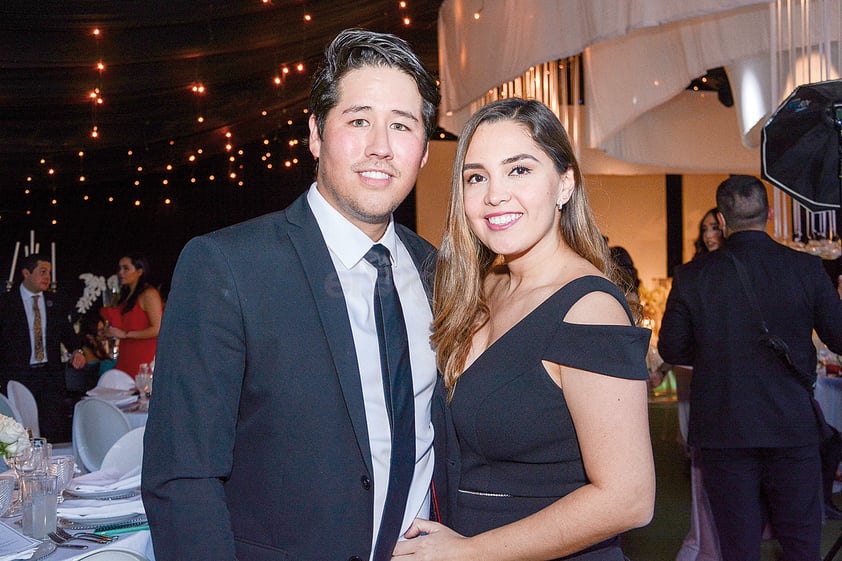 Alfonso Verdeja y Paty Peña. Boda de Karime Silveira y Gustavo Herrera.