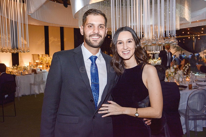 Yamil Milán y Mary Carmen Castellanos. Boda de Karime Silveira y Gustavo Herrera.