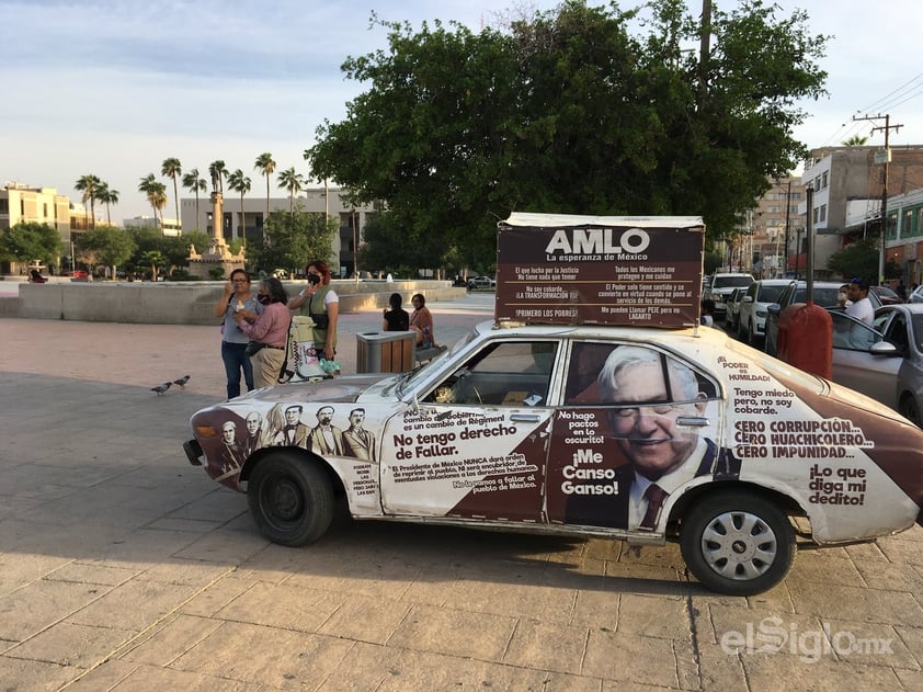 Frente Nacional Ciudadano AntiAMLO realiza mitin en Plaza Mayor de Torreón