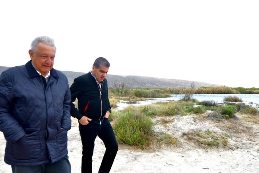 Detallan AMLO y Riquelme acciones de recuperación de agua para Cuatro Ciénegas