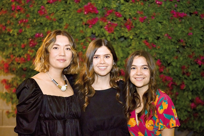 Paulina, Estefanía y Ariana Fonseca.