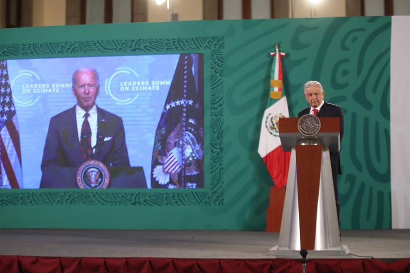 La cumbre sobre el clima en la que participó el presidente de México es organizada por el presidente estadounidense Joe Biden