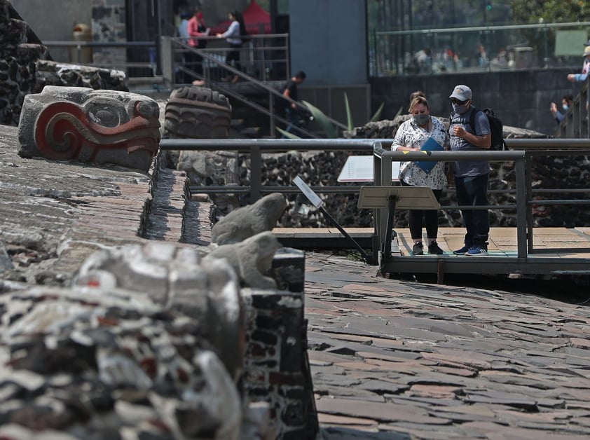 Reabre zona de Templo Mayor en CDMX a un año de cierre por pandemia