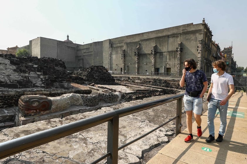 Reabre zona de Templo Mayor en CDMX a un año de cierre por pandemia