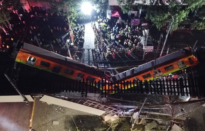 Colapsa Línea 12 del Metro en CDMX