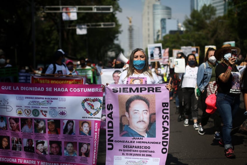 'Ya no hay 10 de mayo', claman en CDMX madres de desaparecidos