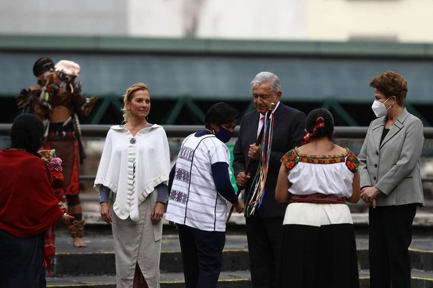 AMLO y  Rousseff reivindican el legado de la gran Tenochtitlan