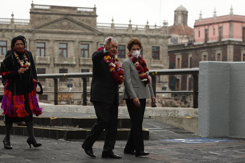 AMLO y  Rousseff reivindican el legado de la gran Tenochtitlan