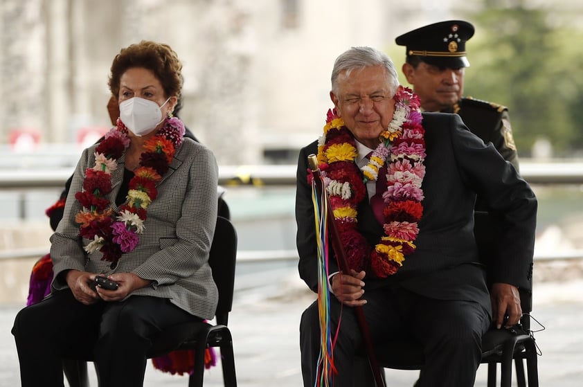 AMLO y  Rousseff reivindican el legado de la gran Tenochtitlan