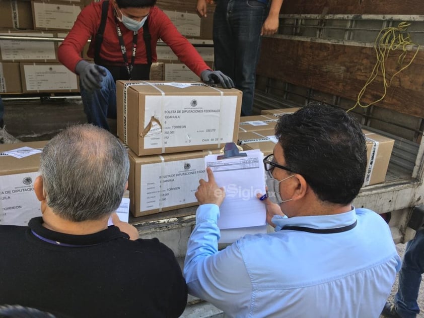 Llegan boletas electorales a Torreón para elección federal del 6 de junio