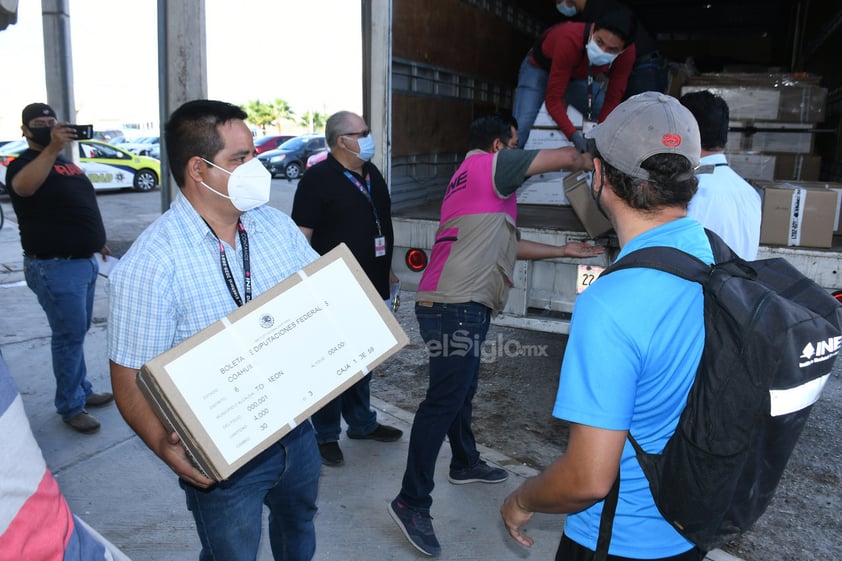 Llegan boletas electorales a Torreón para elección federal del 6 de junio