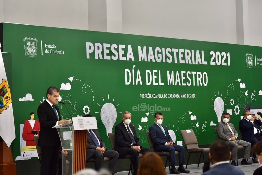 Entrega gobierno de Coahuila Presea Magisterial 2021 en La Laguna