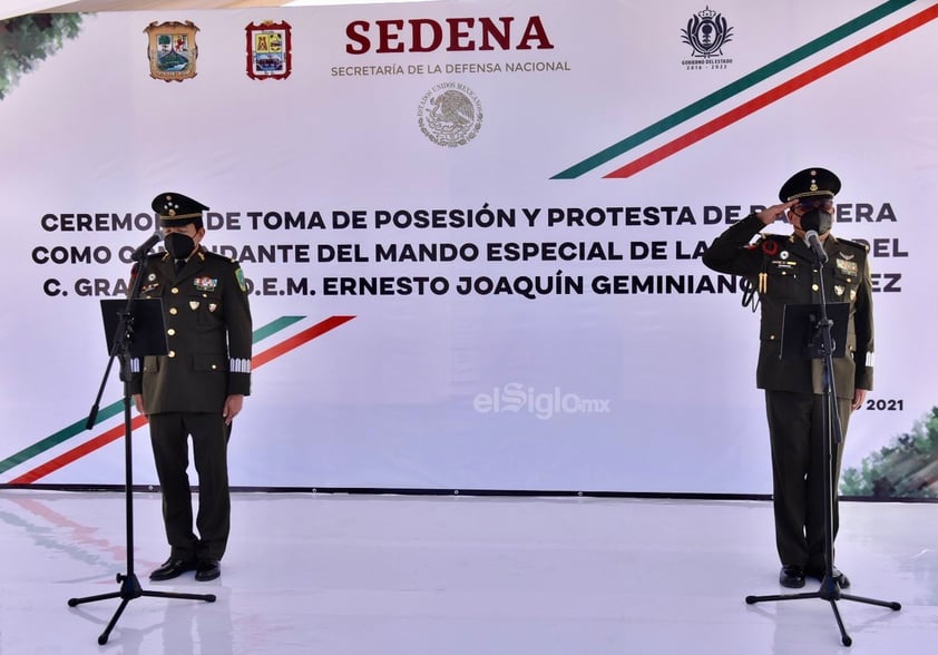 Toman protesta a nuevo titular del Mando Especial de La Laguna