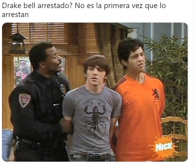 Llueven los memes de la detención de Drake Bell