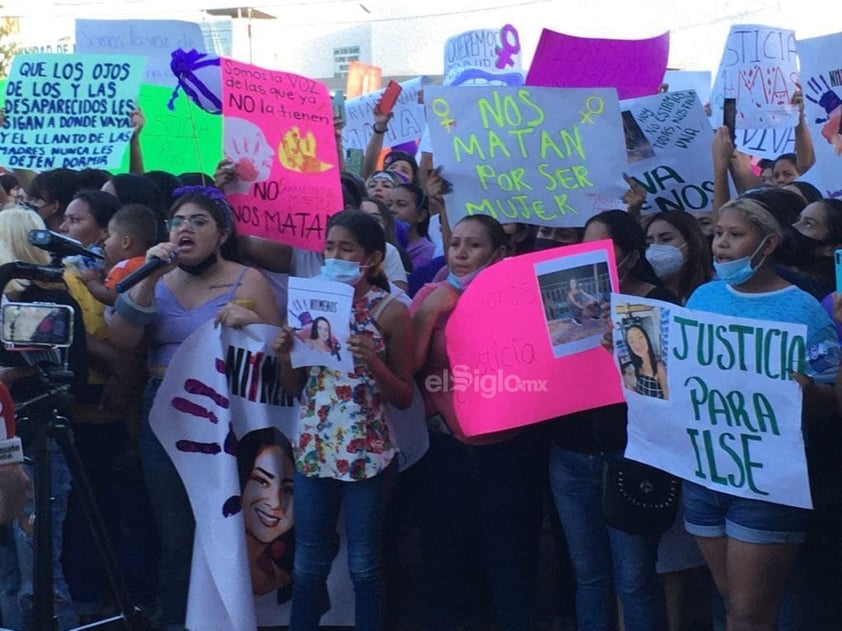 Se 'desbordan' en las calles de Matamoros para exigir justicia por feminicidio de Ilse Ivón