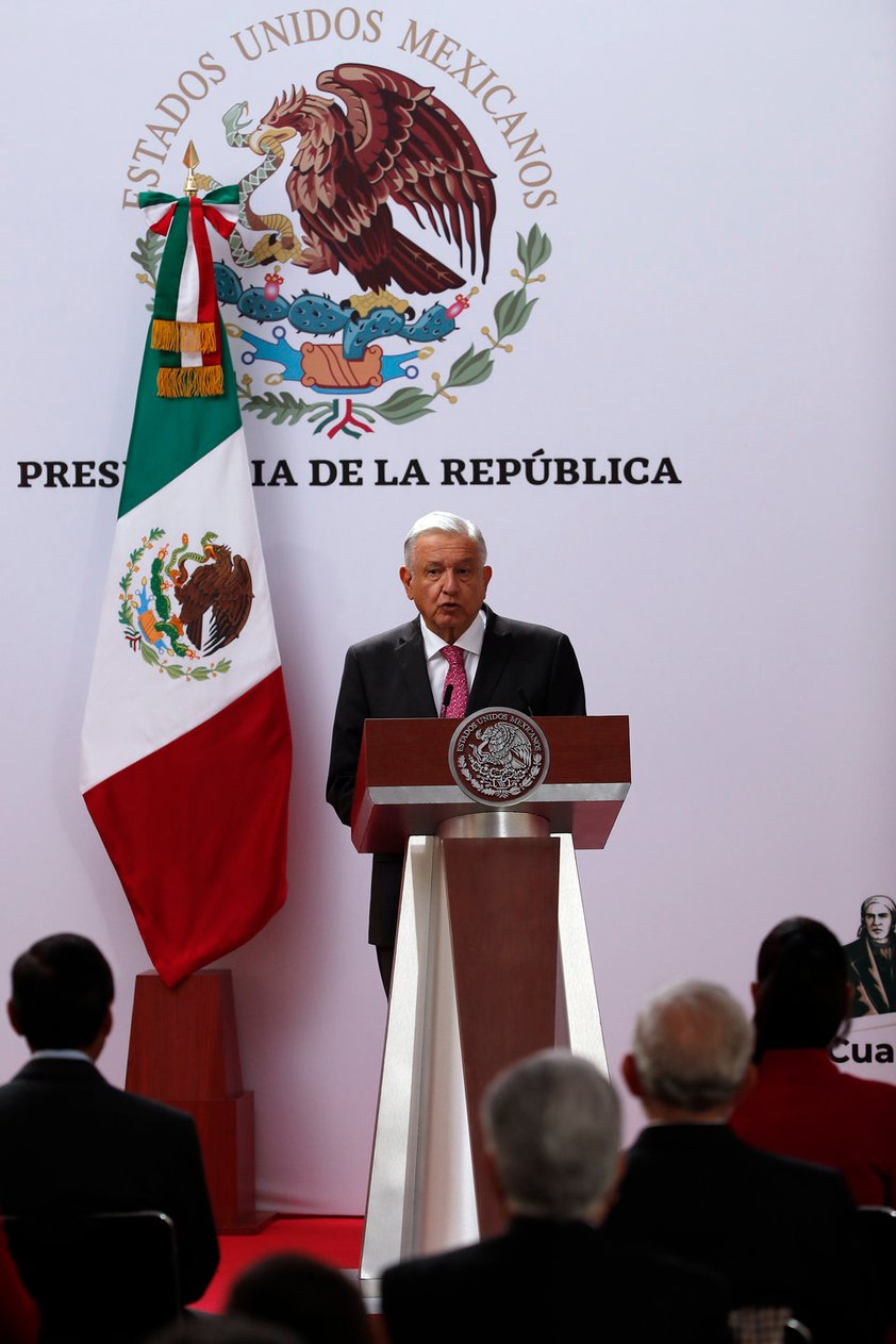 López Obrador presenta informe a tres años de su victoria electoral