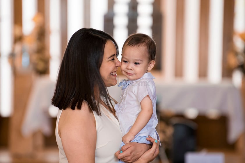 Matías y su mamá, Claudia.