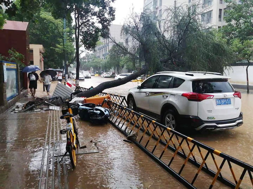 Lluvias en China dejan al menos 25 muertos