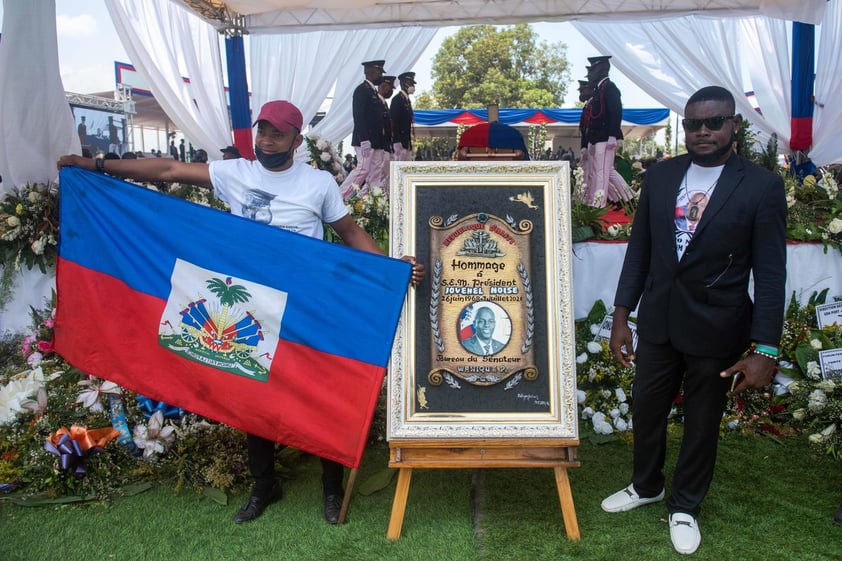 El presidente de Haití asesinado Jovenel Moise es sepultado en Cap-Haitien