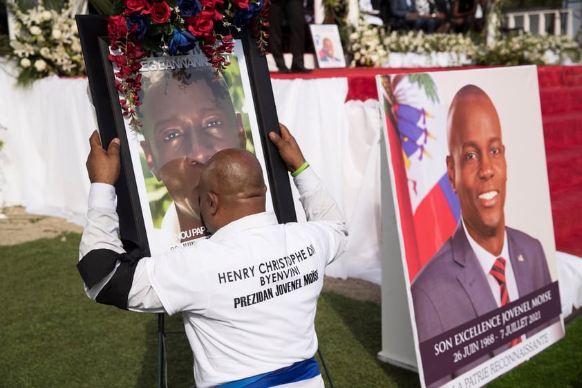 El presidente de Haití asesinado Jovenel Moise es sepultado en Cap-Haitien