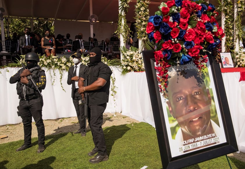 El presidente de Haití asesinado Jovenel Moise es sepultado en Cap-Haitien