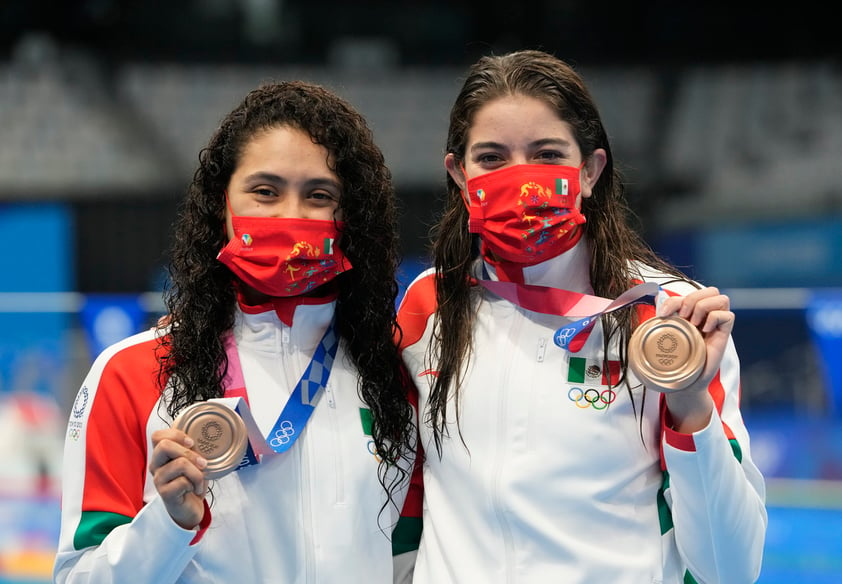 Gabriela Agúndez y Alejandra Orozco ganan bronce en plataforma sincronizada de Tokio 2020