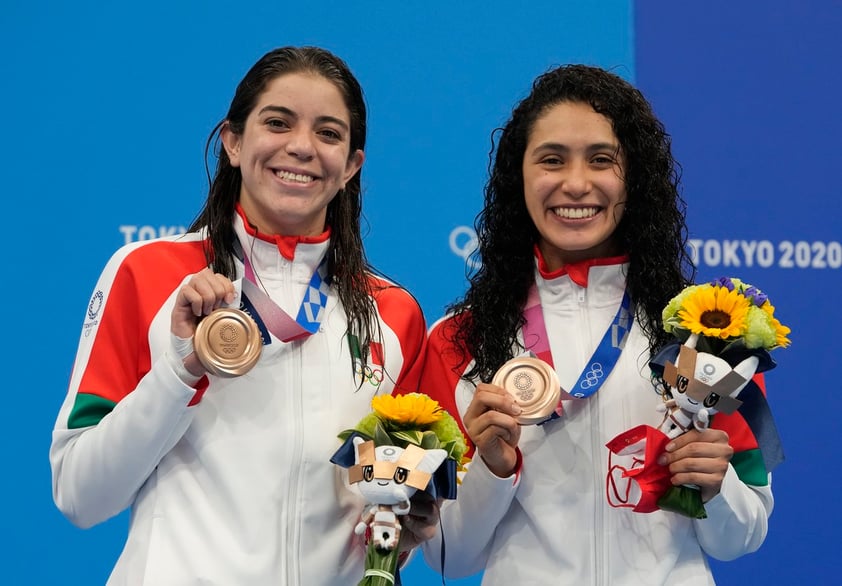 Gabriela Agúndez y Alejandra Orozco ganan bronce en plataforma sincronizada de Tokio 2020