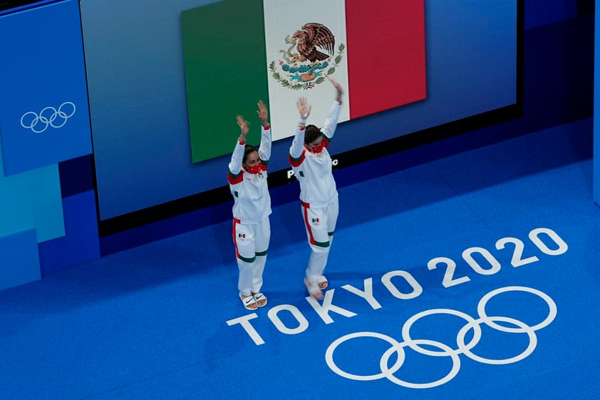 Gabriela Agúndez y Alejandra Orozco ganan bronce en plataforma sincronizada de Tokio 2020