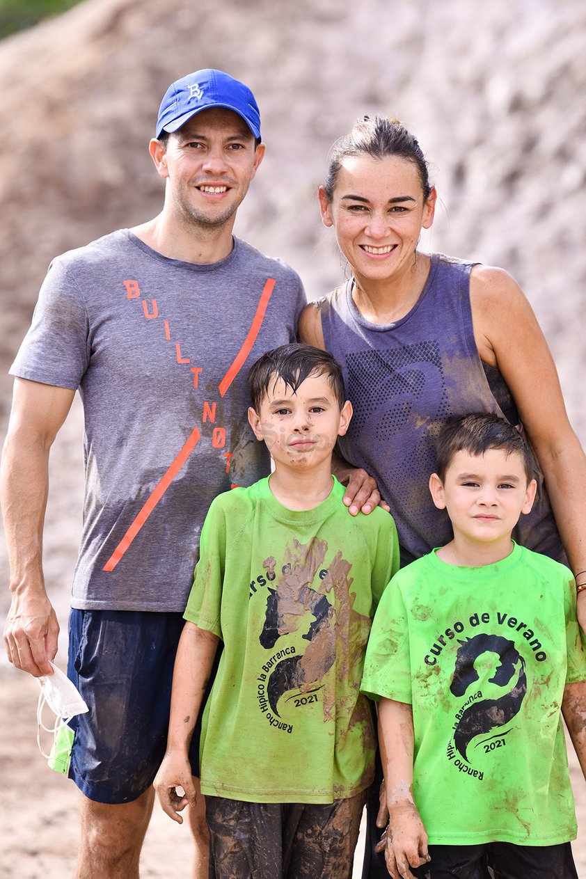 René, Paola, René Jr. y Diego.