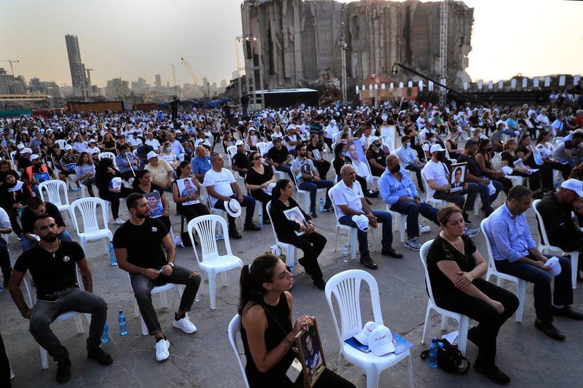 Beirut demanda justicia y honra a sus víctimas en el aniversario de explosión