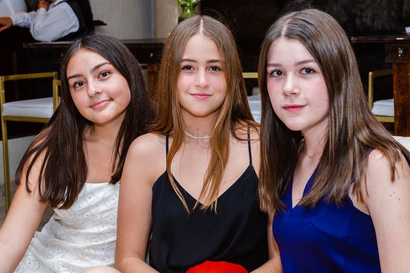 Valeria Garza, Valentina Tamayo y Regina Rebollo.