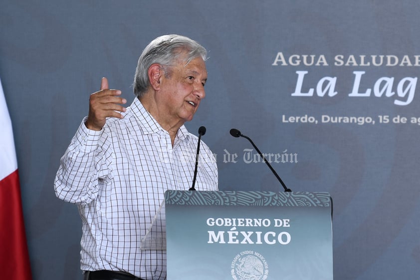 López Obrador condiciona proyecto de Agua Saludable para La Laguna a retiro de amparos, de lo contrario se cancela