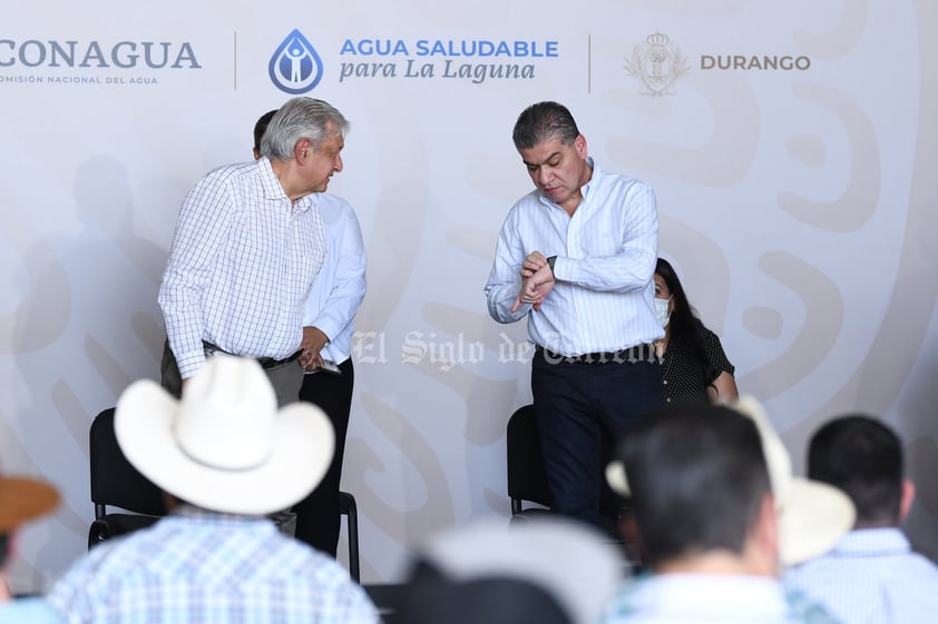 López Obrador condiciona proyecto de Agua Saludable para La Laguna a retiro de amparos, de lo contrario se cancela