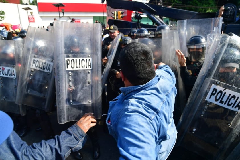 Gremio Gasero Nacional protesta con paro en calles de CDMX