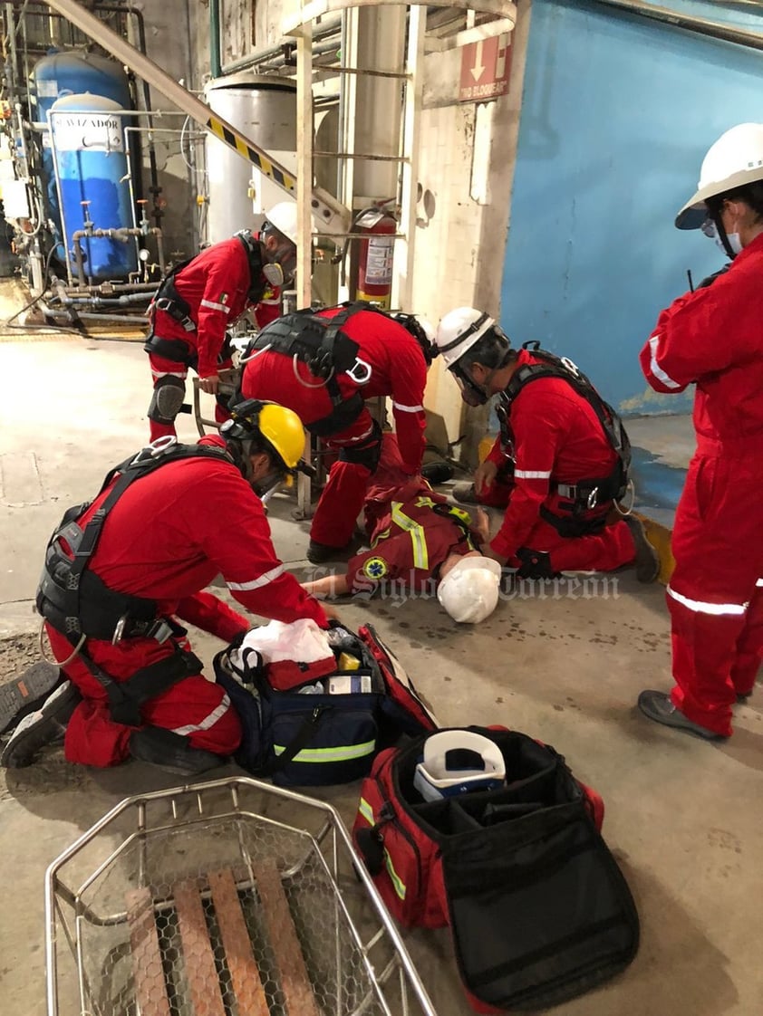 Autoridades realizan simulacro de incendio en empresa de Gómez Palacio