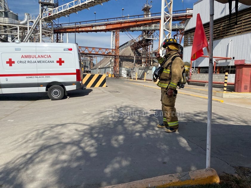 Autoridades realizan simulacro de incendio en empresa de Gómez Palacio