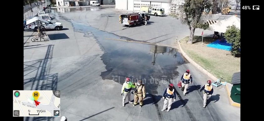 Autoridades realizan simulacro de incendio en empresa de Gómez Palacio