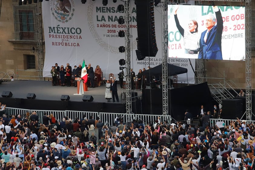 López Obrador prevé recuperación económica y destaca acciones de gobierno por tercer año